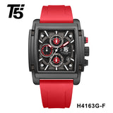 H4163G Reloj T5 para hombre pulsera de caucho