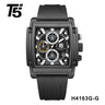 H4163G Reloj T5 para hombre pulsera de caucho