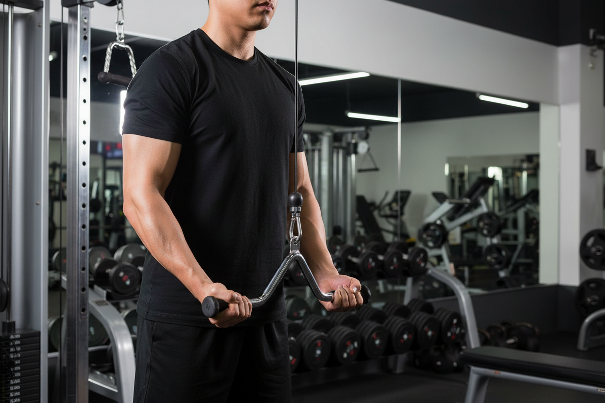 Maneral para polea de biceps y triceps HJ-A1082
