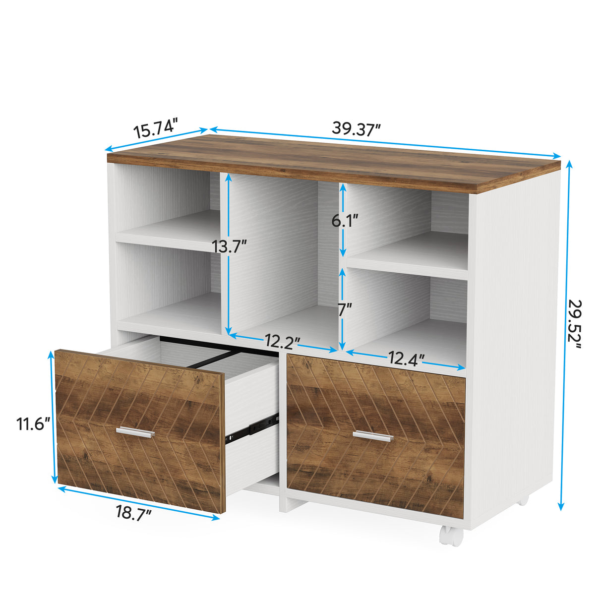 HOGA-F1810 Escritorio mueble de oficina con gabinete