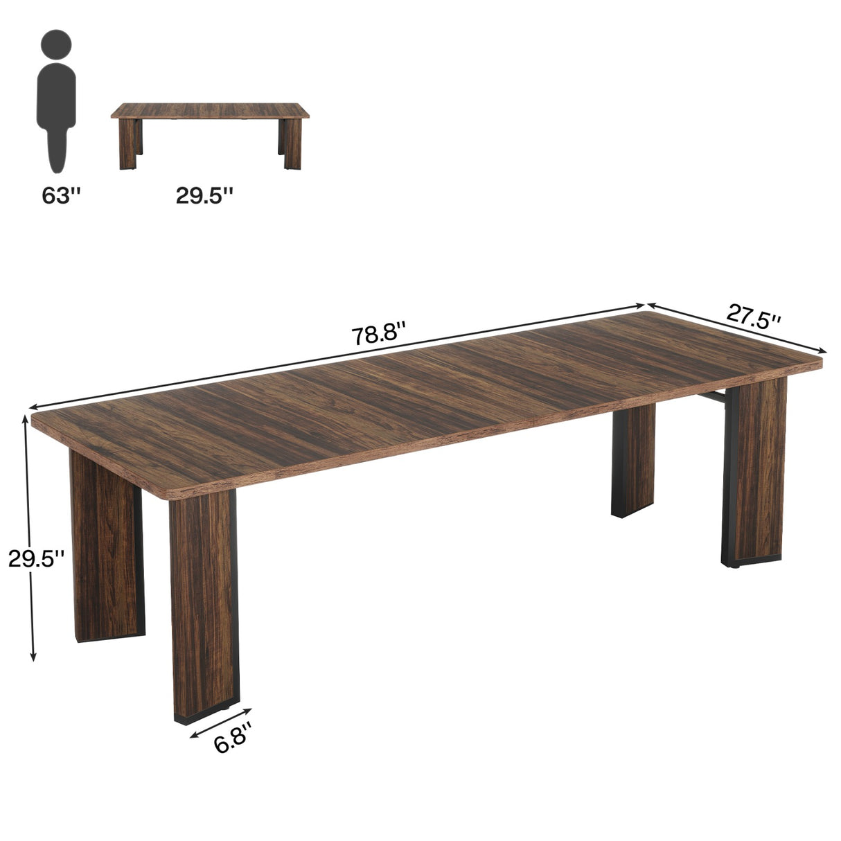 Tribesigns escritorio mueble para oficina y homeoffice HOGA-JW0677