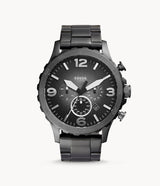 Reloj Fossil Nate de hombre correa de acero inoxidable
