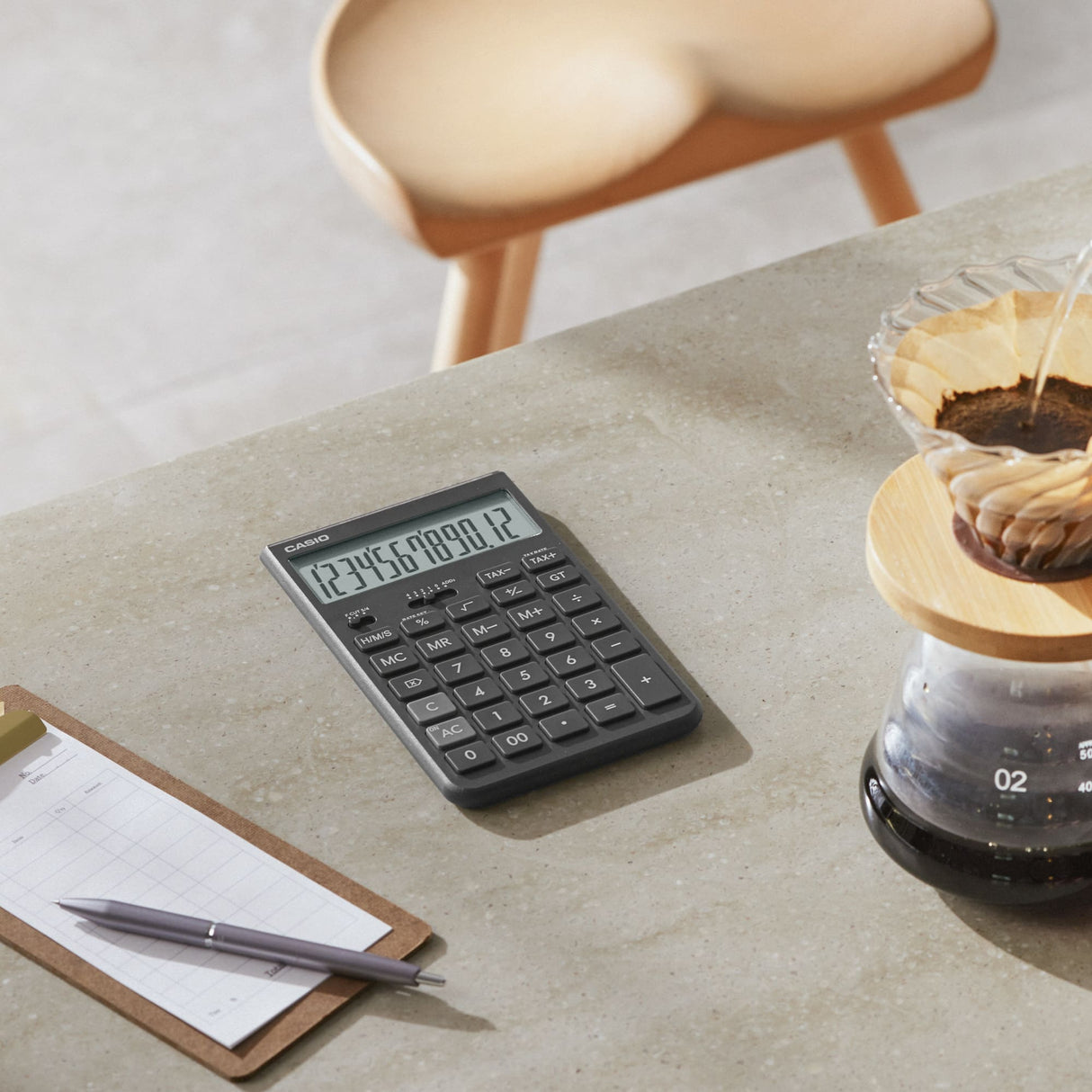 JT-200T Calculadora de mesa Casio tipo compacta Comfy 12 dígitos