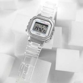 LA-20 Reloj Casio para Mujer Pulsera de Caucho Digital Illuminator