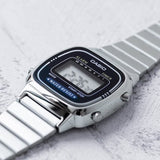 LA-670 Reloj Casio para Mujer Pulsera de Metal Digital Vintage Clásico