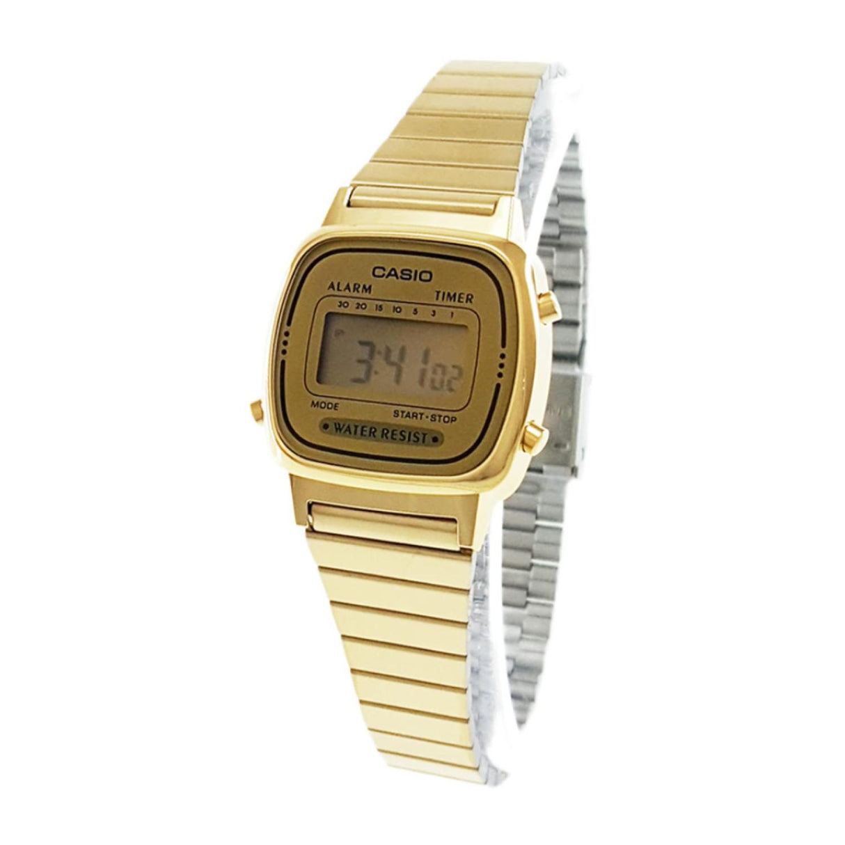 LA-670 Reloj Casio para Mujer Pulsera de Metal Digital Vintage Clásico