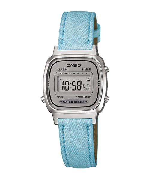 LA-670 Reloj Casio para Mujer Pulsera de Tela Digital