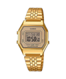 LA-680 Reloj Casio para Hombre, Mujer Pulsera de Metal Digital Vintage Clásico Illuminator