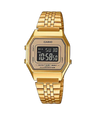 LA-680 Reloj Casio para Hombre, Mujer Pulsera de Metal Digital Vintage Clásico Illuminator