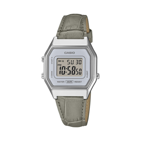 LA680WEL-1 Reloj Casio Vintage de dama banda de piel digital
