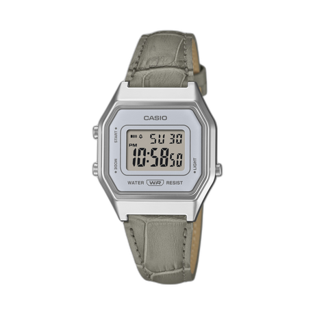 LA680WEL-1 Reloj Casio Vintage de dama banda de piel digital