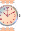 LK395 Reloj Swatch Casual Pink de dama correa de resina