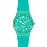 LL115C Reloj Swatch Back To Mint Leave de mujer correa de silicona