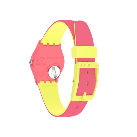 LP131C Reloj Swatch Back to Biko Roose de dama correa de resina