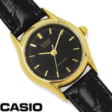 LTP-1094 Reloj Casio para Mujer Pulsera de Cuero Análogo