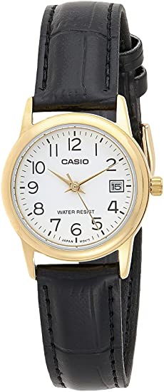 LTP-V002 Reloj Casio para Mujer Pulsera de Cuero Análogo