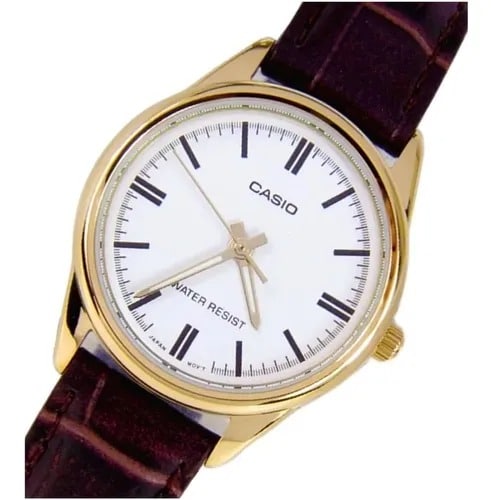 LTP-V005 Reloj Casio para Mujer Pulsera de Cuero Análogo