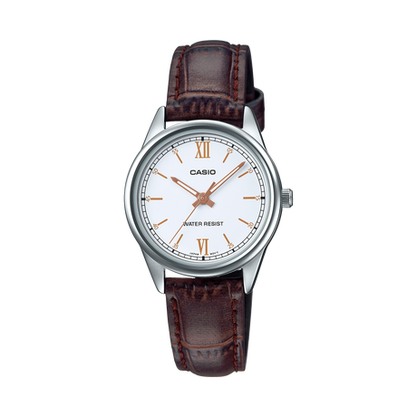 LTP-V005 Reloj Casio para Mujer Pulsera de Cuero Análogo