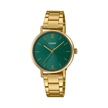 LTP-VT02 Reloj Casio para Dama Banda de Acero Inoxidable Análogo