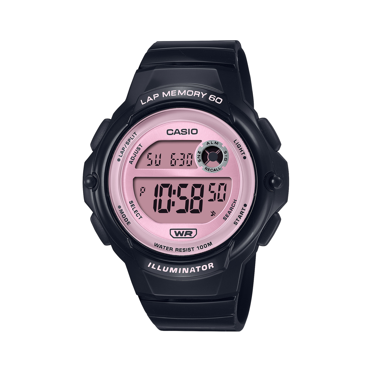 LWS-1200 Reloj Casio para Mujer Pulsera de Caucho Digital