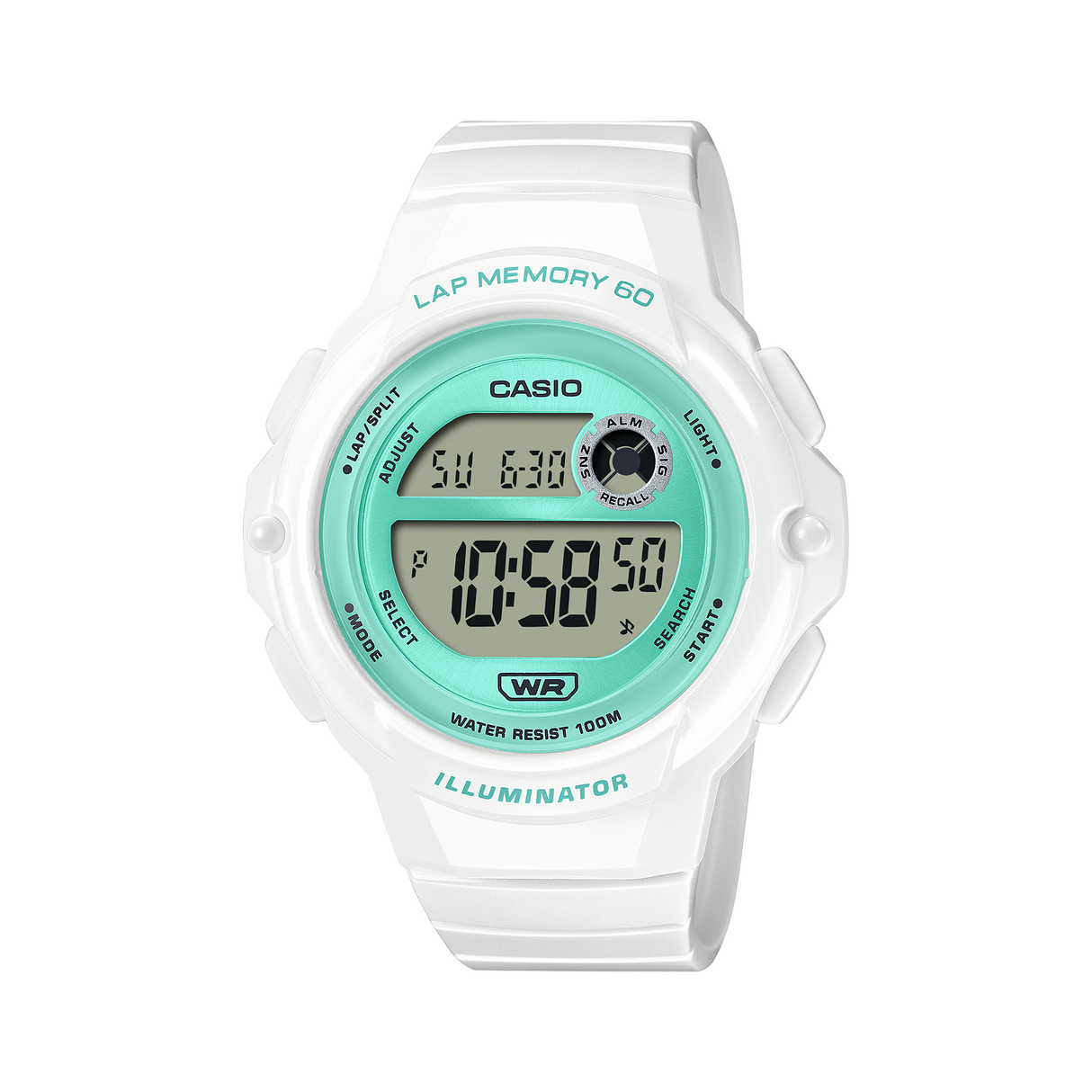 LWS-1200 Reloj Casio para Mujer Pulsera de Caucho Digital
