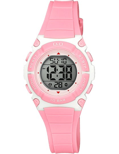 M187J QQ Reloj Digital de Resina Color Rosado para Señorita