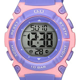 M187J QQ Reloj Digital de Resina Color Rosado para Señorita