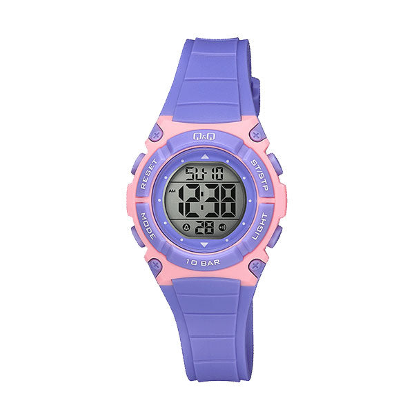 M187J QQ Reloj Digital de Resina Color Rosado para Señorita