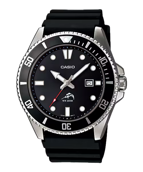 MDV-106 Reloj Casio Marlin Duro para Hombre Pulsera de Caucho Análogo