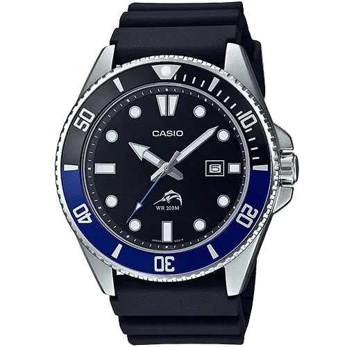 MDV-106 Reloj Casio Marlin Duro para Hombre Pulsera de Caucho Análogo