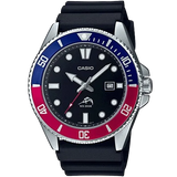 MDV-106 Reloj Casio Marlin Duro para Hombre Pulsera de Caucho Análogo
