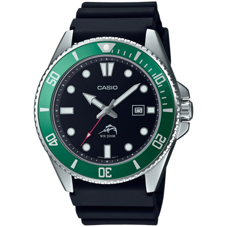 MDV-106 Reloj Casio Marlin Duro para Hombre Pulsera de Caucho Análogo