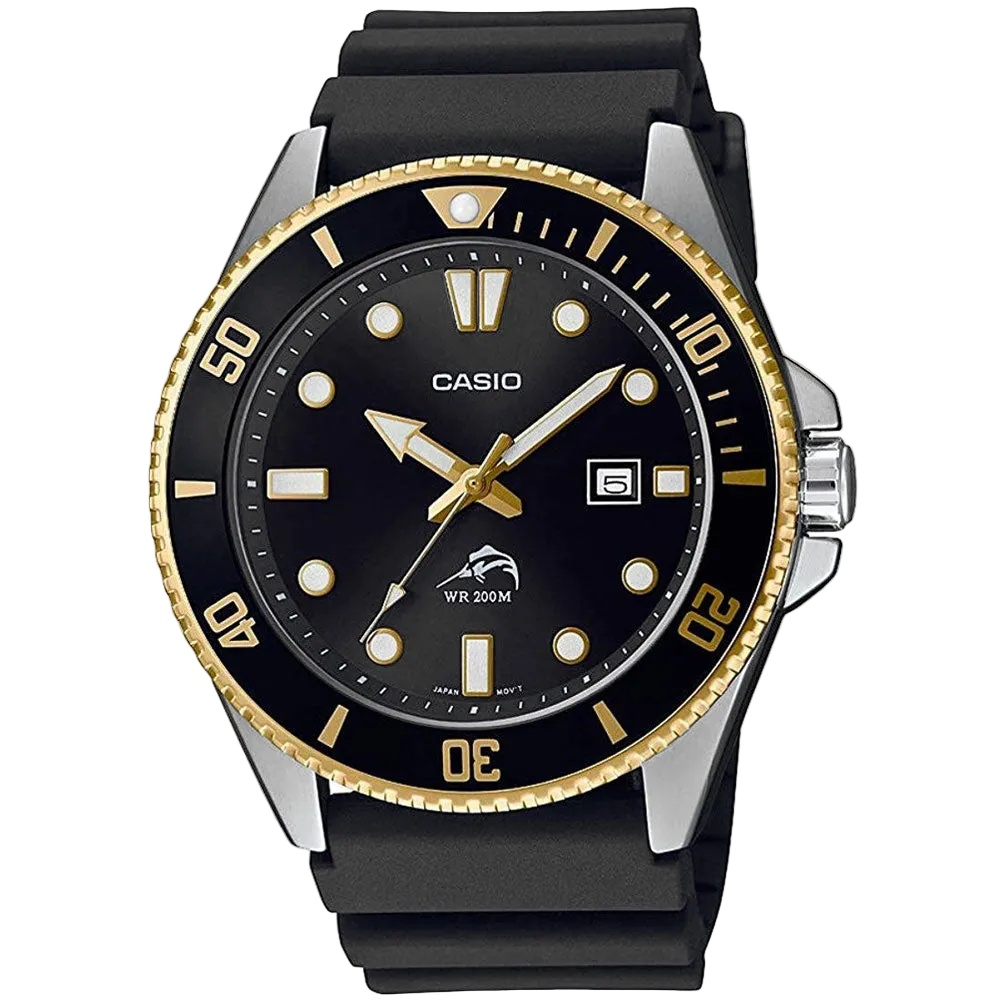 MDV-106 Reloj Casio Marlin Duro para Hombre Pulsera de Caucho Análogo
