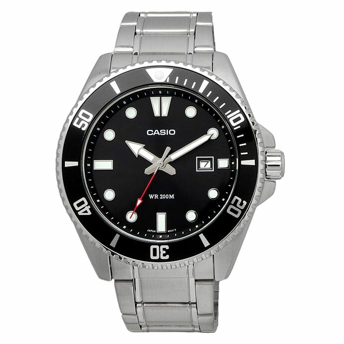 MDV-107 Casio Reloj para Hombre Pulsera de Metal Análogo