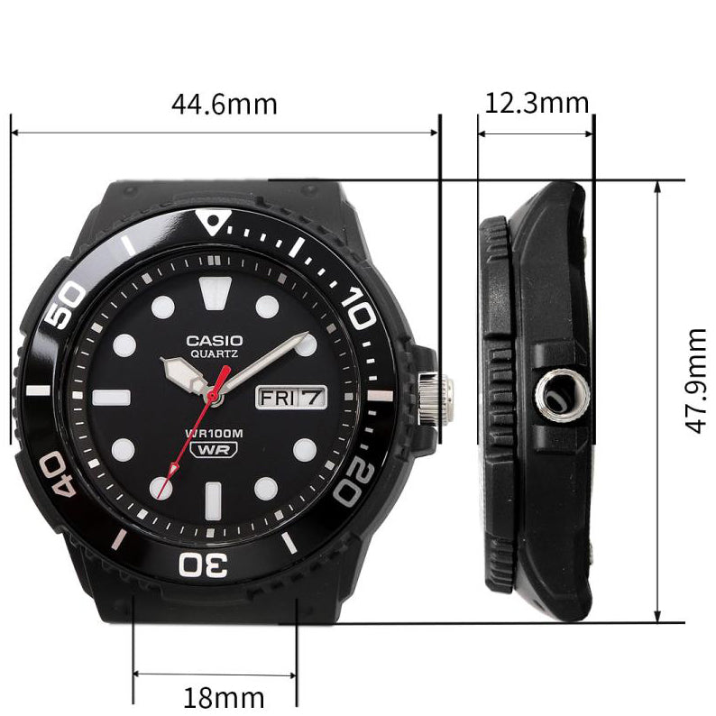 MRW-230H Reloj Casio de hombre pulsera de caucho