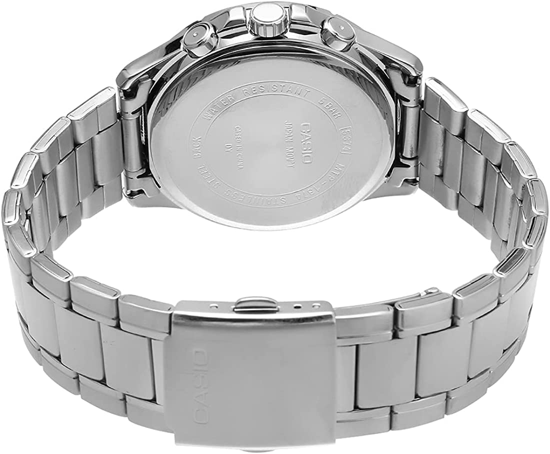 MTP-1374 Reloj Casio para Hombre Pulsera de Acero Inoxidable Análogo