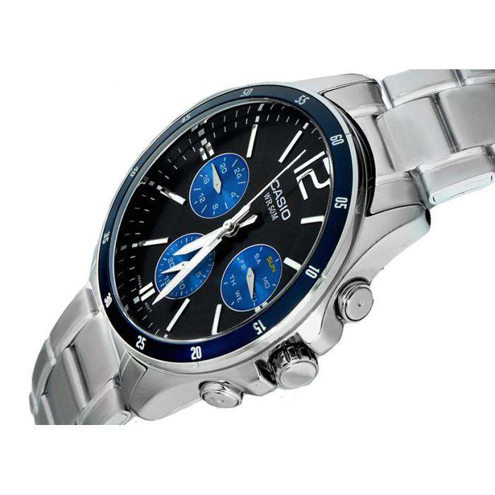 MTP-1374 Reloj Casio para Hombre Pulsera de Acero Inoxidable Análogo