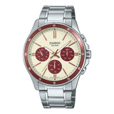 MTP-1374 Reloj Casio para Hombre Pulsera de Acero Inoxidable Análogo