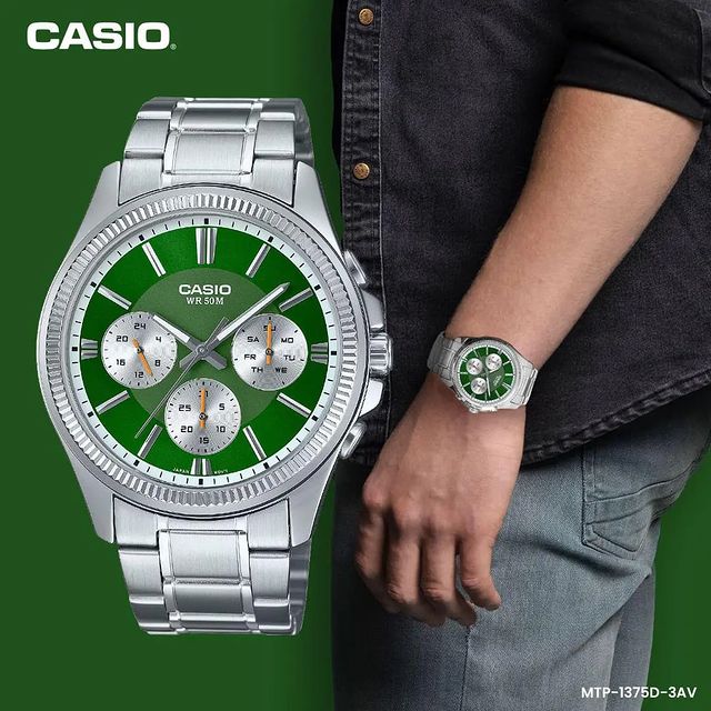 MTP-1375 Reloj Casio para Hombre Pulsera de Metal Análogo