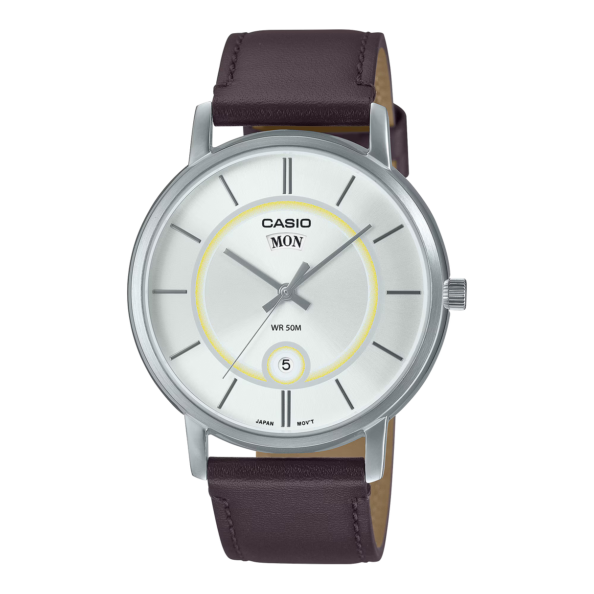 MTP-B120 Casio Reloj Análogo de Cuero para Hombre