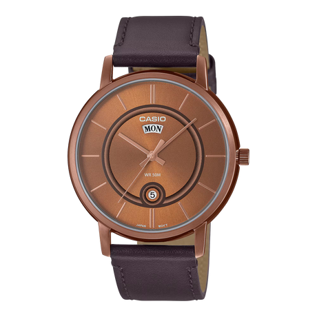 MTP-B120 Casio Reloj Análogo de Cuero para Hombre