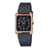 MTP-B175 Reloj Casio para caballero pulsera de caucho cuadrado