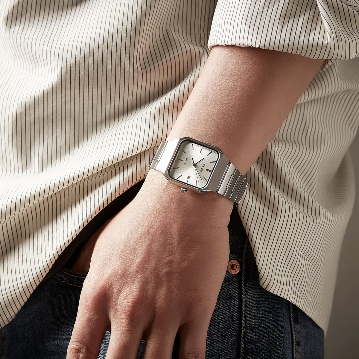 MTP-B185 Reloj Casio de hombre pulsera de metal