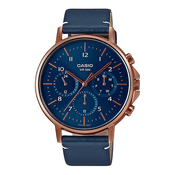 MTP-E321 Reloj Casio de hombre pulsera de cuero