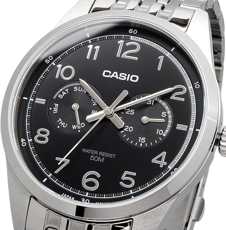 MTP-E340D Reloj Casio para Caballero pulsera de Metal Análogo