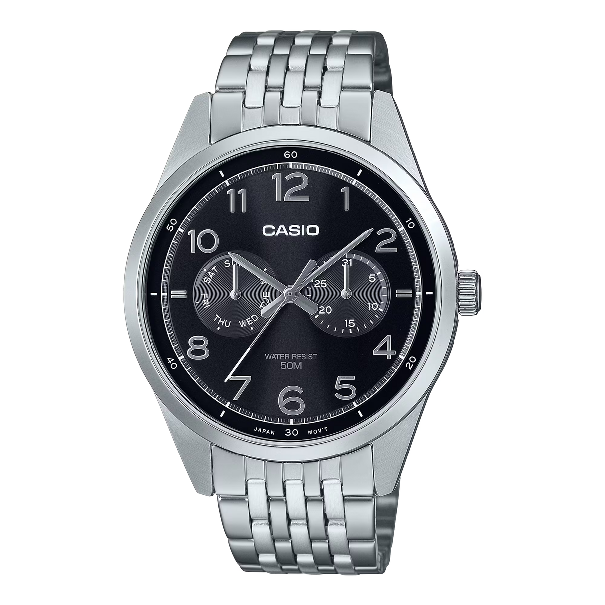 MTP-E340D Reloj Casio para Caballero pulsera de Metal Análogo