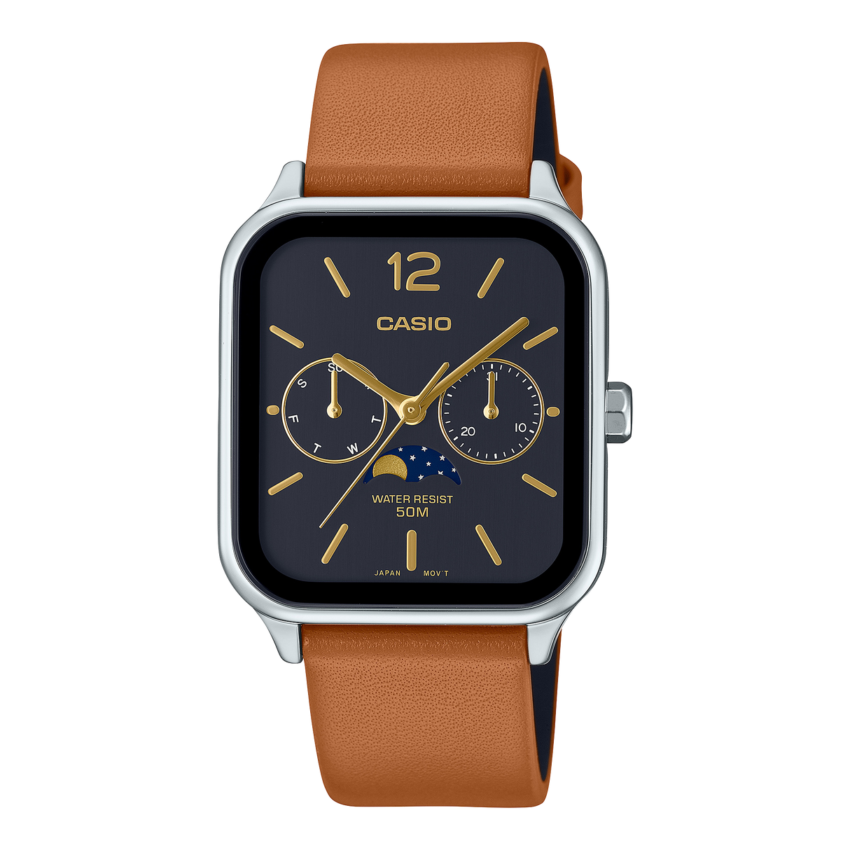 MTP-M305L  Reloj Casio para hombre pulsera de cuero