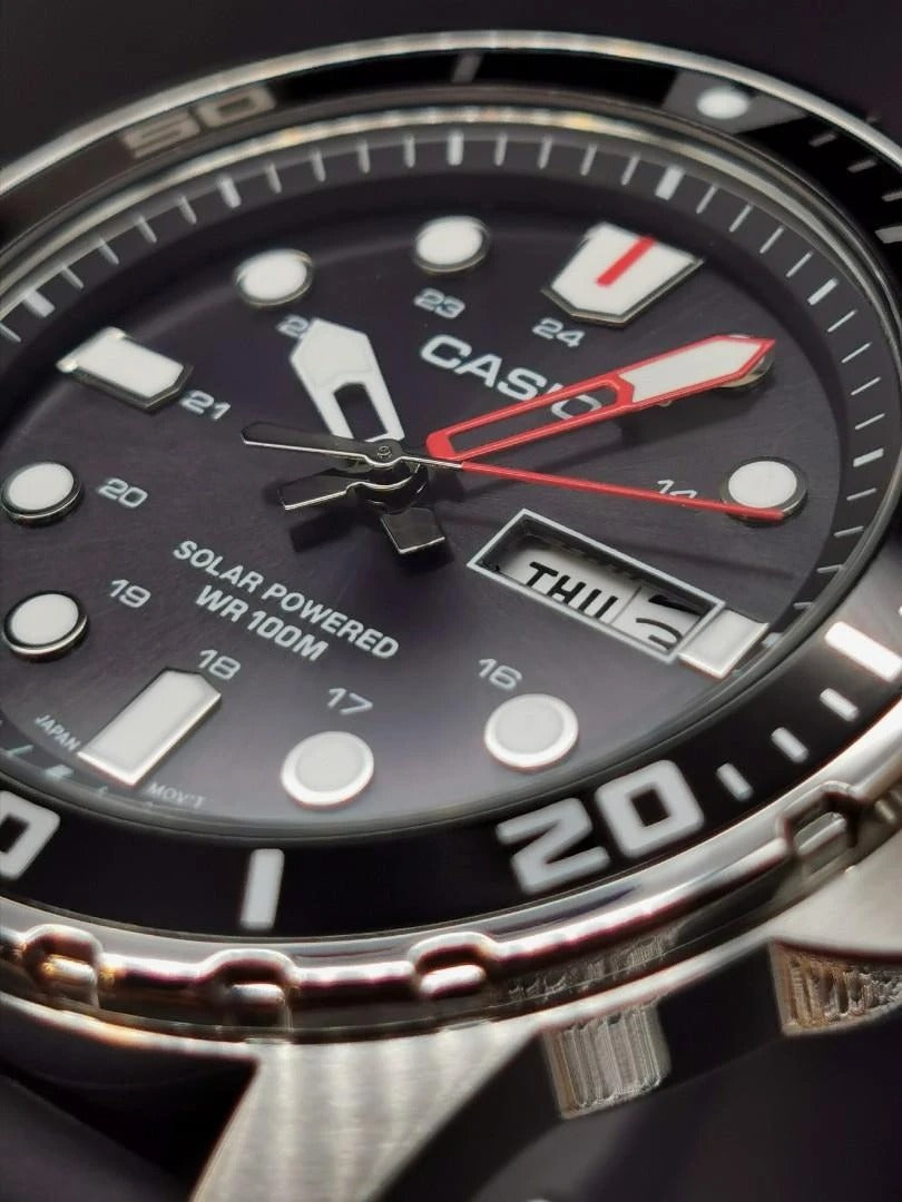 MTP-S110 Reloj Casio de hombre pulsera de resina 46 mm