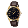 MTP-V001 Reloj Casio para Caballero Pulsera de Cuero Análogo