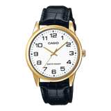 MTP-V001 Reloj Casio para Caballero Pulsera de Cuero Análogo